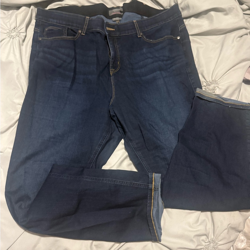 Torrid Dark Blue Straight Leg bombshell Jeans